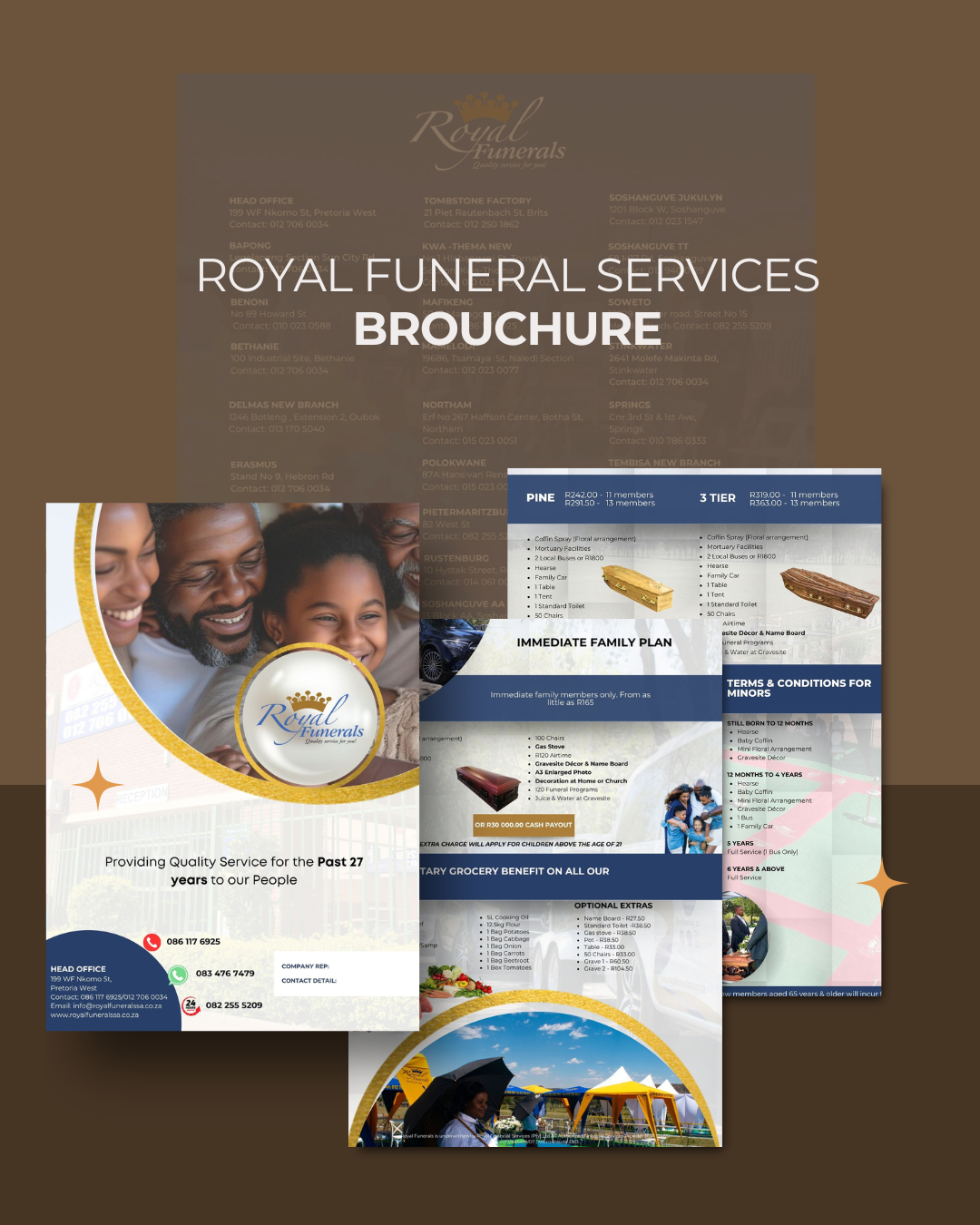 royal funeral services brouchuremockup